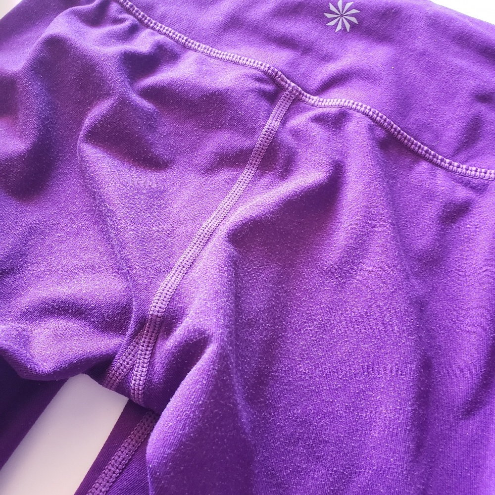 Athleta Purple Lightning Chaturanga Capri XXS - Picture 4 of 8